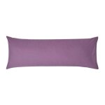 Taie de traversin - homescapes - 50 x 140 cm - coton �gyptien - uni - violet