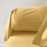 Taie de traversin today essential - 45 x 185 cm - 100% coton uni - ocre