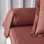 Taie de traversin today essential - 45 x 185 cm - 100% coton uni - terracotta