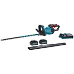 Taille - haie m 60 cm 40v max xgt - makita - avec 2 batteries 40v 4. 0ah - chargeur - uh004gm201