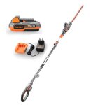 Taille haie telescopique batterie - fuxtec fx - e1hh20 - 20v lame 25cm - set batterie 2ah et chargeur ...