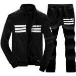 Plus la taille tenue dcontracte pour hommes ensemble costumes de survtement veste de sport  zipp ...