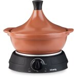 Tajine �lectrique hkoenig - taj3 - capacit� 3l - temp�rature r�glable - 300w