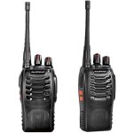 Talkie walkie longue portee uhf 400 - 470mhz 2 voies radio 16ch 5w longue portee arva