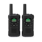 Talkie - walkie nedis wltk0610bk - 2 combins - porte 6 km - 8 canaux - vox - noir