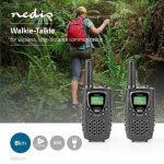 Talkie - walkie porte de 8 km 8 canaux vox 2 appareils noir