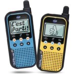 Talkie walkie vtech kidi talkie - bleu & jaune - 6 en 1 pour des heures de jeu et de fun
