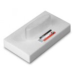 Taloche porex rectangulaire - rubi - 24x14 cm - enduit mural - lissage homog�ne