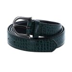 Tamaris ceinture vert pour femme - womens croco belt 121320