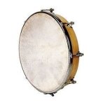 Tambourin � peau naturelle - fuzeau - � 30 cm - instrument de musique - enfant