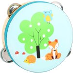 Tambourin - small foot - petit renard - 18x45cm - en bois - pour enfants Tambourin - small foot - petit renard - 18x45cm - en bois - pour enfants
