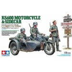 Tamiya - maquette moto ks600 & sidecar z�ndapp tamiya35384 1:35 maquette char promo - ref : 14927