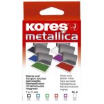 Tampons encreur metallica - kores - 11 x 17 cm - vert