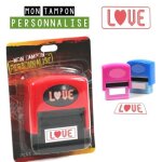 Tampon encreur personnalis� - love - 65 cm - empreinte 4x16 cm - encreur 42x2 cm