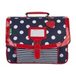 Cartable scolaire - tanns - cartable fille 35cm charlotte - gs cp - bleu marine