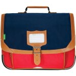 Tanns - cartable 38 cm - les bicolores arthur - bleu / rouge Tanns - cartable 38 cm - les bicolores arthur - bleu / rouge