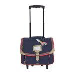 Cartable scolaire - tanns - cartable fille 41cm leila - ce2 cm1 cm2 - bleu marine