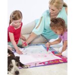 Tapis aquadoodle classique pour enfant - 4 couleurs rose - a partir de 18 mois - intrieur