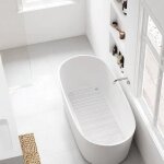 Tapis de baignoire rayen - caoutchouc à ventouses - 86 x 33 cm Tapis de baignoire rayen - caoutchouc à ventouses - 86 x 33 cm