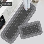 Tapis de bain antidérapant imperméable tapis super absorbant cuisine salle de bains tapis - gris clair ... Tapis de bain antidérapant imperméable tapis super absorbant cuisine salle de bains tapis - gris clair ...