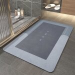 Tapis de bain antid�rapant tapis de salle de bain moelleux tapis de cuisine tapis de douche en microfibre ...