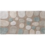 Tapis de bain d�co galet en coton tuft� 60x120cm