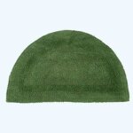 Tapis de bain - homescapes - demi - lune - 50 x 80 cm - coton ultra doux - vert bouteille