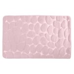 Tapis de bain microfibre pebble 40x60cm rose pastel msv Tapis de bain microfibre pebble 40x60cm rose pastel msv