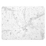 Tapis de bain � motifs aqua 40x60cm blanc