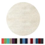Tapis de bain sky soft ivoire cr�me 95 cm de diam�tre