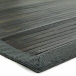 Tapis en bambou  larges lattes - the deco factory - gris - rectangulaire - uni