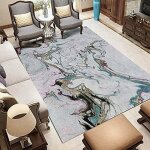 Tapis � cheveux 150 x 200 cm en fibre douce et moelleuse tapis de sol dint�rieur d�cor avec chambre � ...