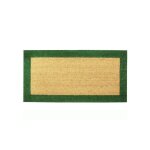 Tapis coco bicolor vert 40x80 - btb tapis benoit