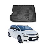 Tapis de coffre pour citroen c4 grand picasso 2013 - 2024 noir tpe