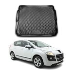 Tapis de coffre pour peugeot 3008 2010 - 2016 tpe noir Tapis de coffre pour peugeot 3008 2010 - 2016 tpe noir