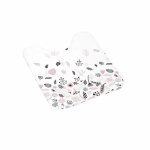 Tapis contour wc - paris prix - botanica - 45x45 cm - microfibre - blanc
