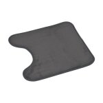 Tapis contour wc - paris prix - vitamine ii - 45x45 cm - polyester - anthracite Tapis contour wc - paris prix - vitamine ii - 45x45 cm - polyester - anthracite