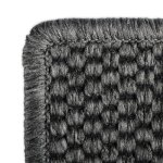 Tapis de couloir kalkutta aspect sisal anthracite 66 x 200 cm