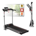 Tapis de course pliable - fitfiu fitness mc - 160c - moteur 2. 0hp - max. 14km / h - surface 40x102cm ...