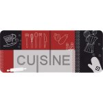 Tapis de cuisine - 50x120 cm - cuisine - rouge et noir
