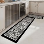Tapis cuisine antid�rapant 45 x 150 cm tiss� tapis de couloir tapis de cuisine devant evier lavable anti ...