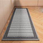 Tapis de cuisine tapis cuisine devant evier tapis de cuisine antidérapant et lavable gris50x 120cm Tapis de cuisine tapis cuisine devant evier tapis de cuisine antidérapant et lavable gris50x 120cm