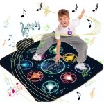 Tapis de danse cadeau jouet pour fille 3 4 5 + ans jouet fille avec lumires 9 led 5 modes et 3 difficults ...