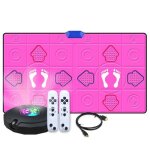 Tapis de danse - cam�ra hdmi hd ar - 100 morceaux de musique - 3 modes de danse - 2 poign�es - double ...