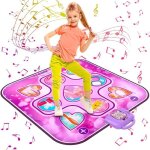 Tapis de danse pour filles de 3 - 14 ans tapis de jeu tactile avec affichage led tapis de danse musical ...