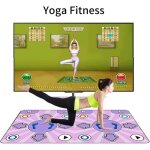 Tapis de danse - multifuntionnel - 168 jeux - antidrapant - pour enfants et adultes - portable