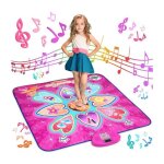Tapis de danse musical pour enfants de 3  14 ans - kakoo - rose - impermable et antidrapant