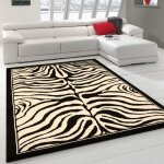 Tapis design - 160x225 cm - af zebre noir - polypropylène - un amour de tapis Tapis design - 160x225 cm - af zebre noir - polypropylène - un amour de tapis