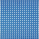 Tapis de douche bulles - bleu transparent - 52x52 cm