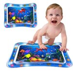 Tapis deau de bébé - leoclotho - tapis d eveille bebe - bleu foncé - 100% pvc - 3 mois à 12 mois Tapis deau de bébé - leoclotho - tapis d eveille bebe - bleu foncé - 100% pvc - 3 mois à 12 mois